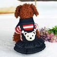 thumbnail image 2 of Chien Robe Jean Printemps Automne Denim Cow-Boy Jupes Robes pour les Chiens de Compagnie Chiot, 2 of 7