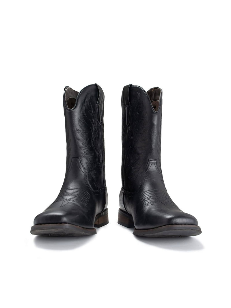 IUV‎ Cowboy Western Boots Black Embroidered Men\'s Size 14 Amazon.com | IUV Cowboy Boots For Men Western Boot  main image 2
