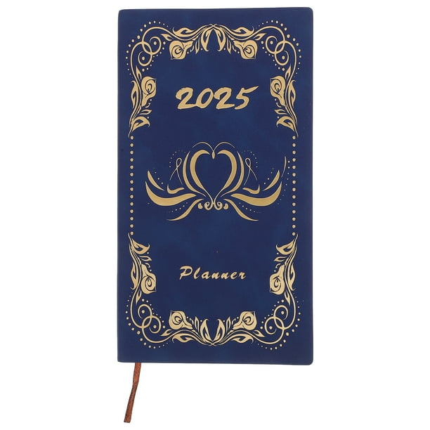 1 Libro de Horarios en Inglés, Libreta Portátil de Bolsillo, Bloc de Notas con Horario Diario (A6)