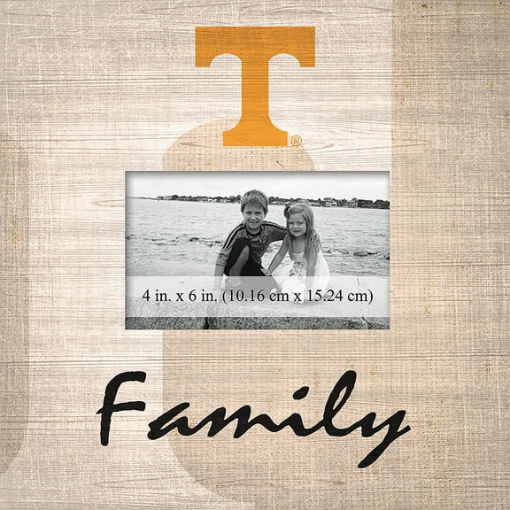 Tennessee Volunteers 10'' x 10'' Burlap Pattern Frame