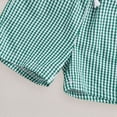 thumbnail image 3 of Xudanell Toddler Baby Boy Summer Outfits 12 18 24 Month 2T 3T 4T Boys Clothes Retro Farm Shirt Truck Baby Tee + Shorts Set (3-4 Years,Green), 3 of 6