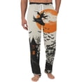 thumbnail image 2 of Satingcolo Mens Pajama Pants Halloween Soft Pj Pants Lounge Pajama Bottoms with Pockets Drawstring, 2 of 6