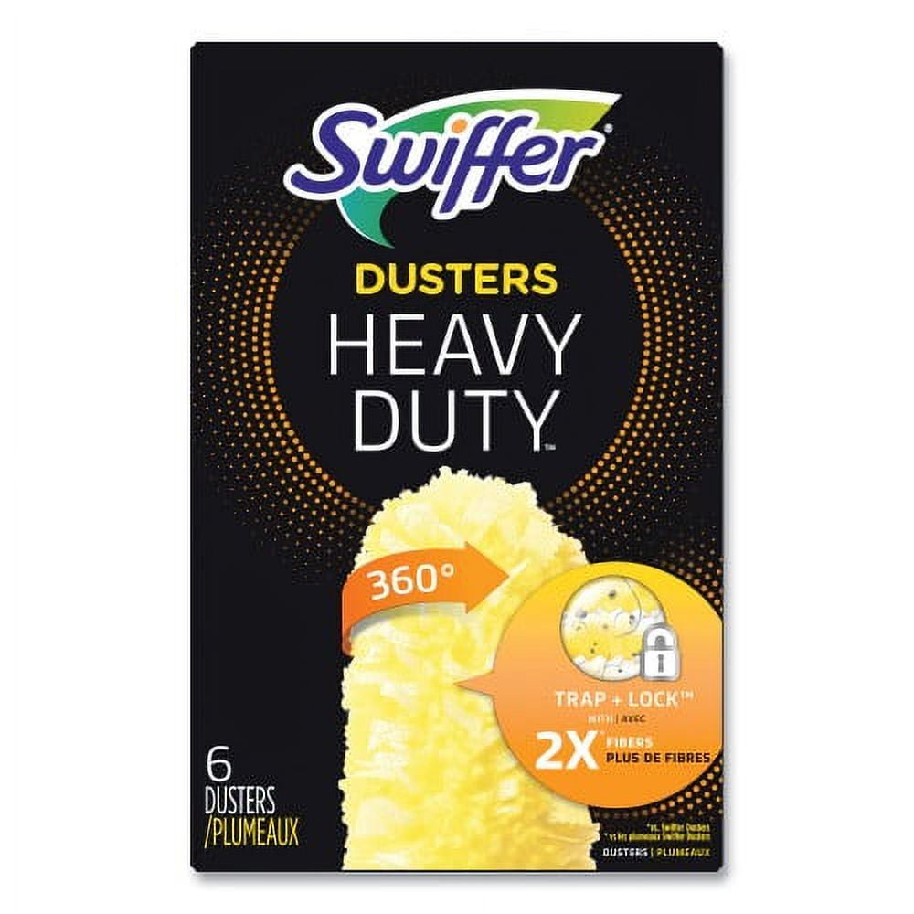 Heavy Duty Dusters Refill, Dust Lock Fiber, Yellow, 6/Box Heavy Duty Dusters Refill, Dust Lock Fiber, Yellow, 6/Box