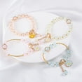 thumbnail image 7 of YYKihy Crystal Stone Bracelet Rhinestone Bracelets Colorful Jewelry Flower Multi Beads Style Handmade Accessories Fashion Stone Beads Strawberry Crystal Hand String, 7 of 7