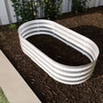 thumbnail image 6 of 1 Pack Galvanized Raised Garden Bed Kit, Oval Metal Garden Beds Outdoor Planter Box for Vegetables Flowers Fruits (48 x 24 x 12 Inch), 6 of 6