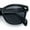 All Black, variant on Womens Classic Boyfriend Fashion Horn Rim Round Chic Plastic Sunglasses Tortoise - Brown