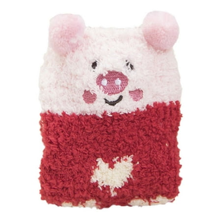 

YOHOME Children s Cartoon Non-slip Fluffy Warm Bed Sleep Socks Christmas Xmas