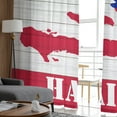 thumbnail image 4 of Haitian Flag Day Wood Grain Plate Sheer Curtains for Living Room Bedroom Kitchen Chiffon Tulle Curtains Home Hotel Coffee r, 4 of 7