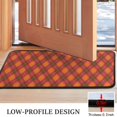 thumbnail image 3 of Red and Orange Argyle Pattern Door Rugs,Washable Non Slip Door Mats Indoor,Decorative Door Mats,Entry Mat Indoor for Entrance,Bedroom,Kitchen,Bathroom,30"x17", 3 of 6