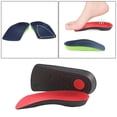 thumbnail image 3 of Shockproof Orthotics Shoe Insoles Plantar Fasciitis Pads Orthotic Men Women Heel Black, 3 of 7