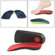 thumbnail image 4 of Plantillas ortopédicas para zapatos, soportes de arco, insertos para fascitis plantar y pies planos Negro Rojo L, 4 of 8