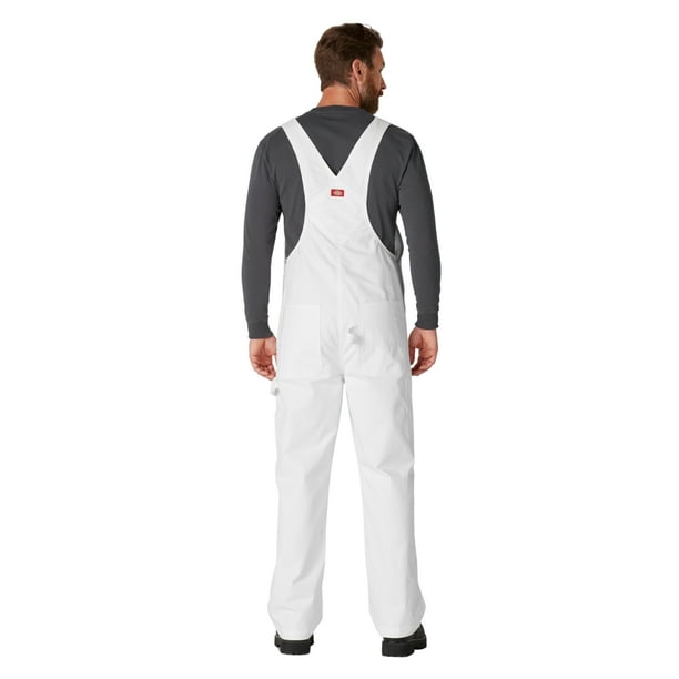 Dickies Men's Painter's Bib Overalls, White, 46X32 - Walmart