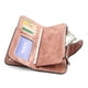 thumbnail image 2 of Cartera larga para mujer, cartera sencilla de piel encerada con aceite, monedero de color liso, bolso de mano para mujer, 2 of 6