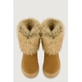 thumbnail image 4 of Women's Faux Fur Cuff Low Platform Boots, 4 of 6
