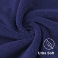 thumbnail image 3 of Simmore Pack of 4 Bath Towels 27 x 55 Inches, 100% Cotton, Quicker to Dry, Lightweight and Absorbent, Perfect for Bathroom, Navy, 3 of 7
