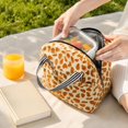thumbnail image 4 of Insulated Lunch Bag for Women Leopard Print Reusable Tote Bag for Work and School Colorful Gift Idea for Women, 4 of 6