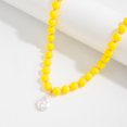 thumbnail image 5 of NICKSUN Colorful Chunky Beaded Necklace for Women, Acrylic Bead Choker Necklaces Irregular Baroque Imitation Pearl Pendant Necklace, Summer Beach Party Wedding Vacation Jewelry Gifts, 5 of 7