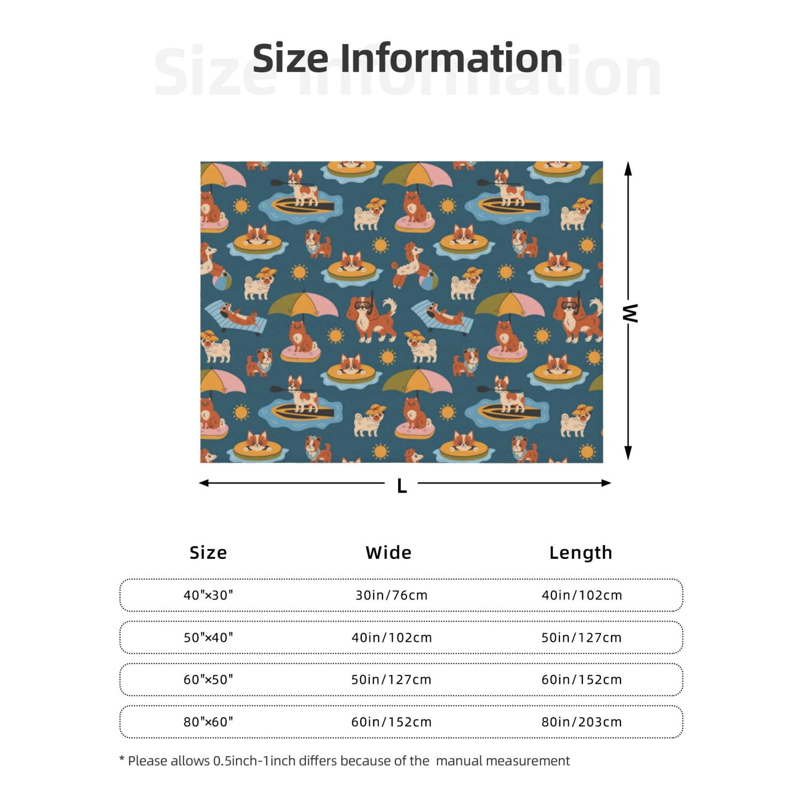 Throw Blanket for Couch - Beach Dog Soft Comfy Lightweight Cozy Warm Throw Blanket, Fuzzy Plush Flannel Blanket & Throws for Sofa and Bed All Season