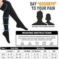 thumbnail image 6 of 3 Pairs Medical Sport Knee High Compression Socks - 15-20mmhg Graduated Knee-High Support for Men & Women, Ideal for Soccer, Running, and Nurses, 6 of 7