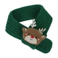 thumbnail image 2 of AuroraX Cute Christmas Scarf Classic Knit Small Green Scarf Soft Thick Warm Luxurious Wrap for Cat,Dog Pet, 2 of 6
