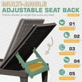 thumbnail image 2 of Homall 2 Pieces Patio Lounge Chair Outdoor Adjustable Chaise Lounge Chair, Dark Brown, 2 of 7