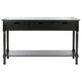thumbnail image 2 of SAFAVIEH Landers 3-Drawer Rustic Black Wood Rectangle Console Table (47.3 in. W x 13 in. D x 29.5 in. H), 2 of 7