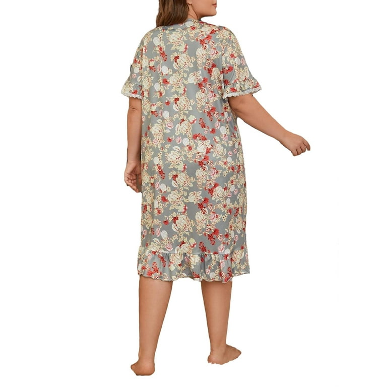 Walmart women's plus size nightgowns sales