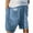 Sky Blue, variant on Havenre Mens Corduroy Shorts Casual Drawstring Elastic Waist Lightweight Summer Beach Shorts Loose Regular Fit Short Pants with Pockets Gray XXXL