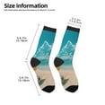 thumbnail image 2 of Fuzoiu Shopping Cart On Tropical Beach Print Kids Socks For Boys Girls,Grip Crew Socks with Non Slip,Lightweight Stretch Crew Socks,Toddlers Crew Boot Socks, 2 of 5