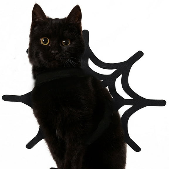 FYTPOV Halloween Dog Clothes, Creative Spider Web Shape Dog Costume, Pet Cosplay Costume for Dogs Cats Puppy, Pet Costume for Party, L