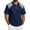 Dark Blue-100610aa, variant on Trgacdwlo Cotton Linen Polo T Shirts for Men Patchwork Raglan Shirts for Men Short Sleeve Summer Lightweight Moisture Wicking Mens Golf Polo Shirts