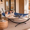thumbnail image 3 of SUNCREAT Hammocks for Outside with Stand, Porch Hammock and Stand, 475 lbs Capacity, Patent Pending, Navy, 3 of 10