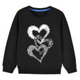 thumbnail image 4 of Posijego Girls Sweatshirts Heart Graphic Pullover Tops Little Girl Cute Long Sleeve Shirts Fall & Winter Clothes, 4 of 4
