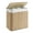 Natural, variant on SONGMICS 39.6 Gallons Laundry Hamper, 3-Section Laundry Basket, Laundry Hamper with Lid, Bamboo, Foldable, Removable and Machine Washable Liner White