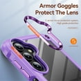 thumbnail image 2 of Case for Samsung Galaxy A35 5G 6.6-inch Four-Corner Airbag Shock-Absorbing Phone Case with Electroplated Alloy Lens Protection, Hard Clear Scratch-Resistant Back Hard Cover Protective Phone Case, 2 of 8