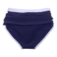thumbnail image 5 of Plus Size Swimwear High Cut Triangle Seam Enhanced Beach Pants,Dark Purple,XL, 5 of 8