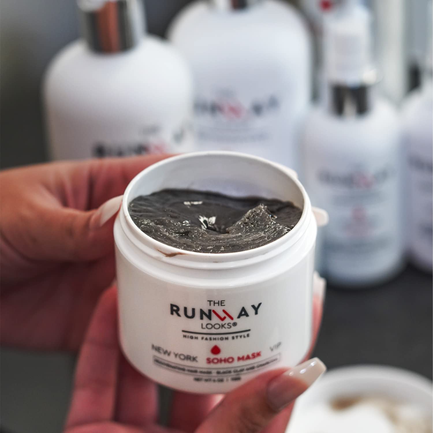 The Runway Looks Rejuvenating Hair Mask With Black Clay Charcoal (4oz)