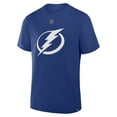 thumbnail image 2 of Men's Fanatics Brayden Point Blue Tampa Bay Lightning Authentic Stack Name & Number T-Shirt, 2 of 3