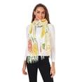 thumbnail image 2 of FORMRS Womens Scarf Winter Soft Long Big Warm Shawls Wrap Tassel Scarves, Candy Lemon, 2 of 9