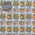 thumbnail image 5 of Shower Curtain, Hand Drawn Funny Cat Face Washable Shower Curtain for Bathroom, Waterproof Bathroom Shower Curtain Set with Hooks Long Shower Curtain 72x72in Home Decor, 5 of 7