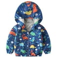 thumbnail image 2 of ATOGUTA Toddler Girl Winter Coat Windbreaker Casual Outerwear Kids Lightweight Zip Hooded Jacket Multicolor, Size 12M-5T, 2 of 3
