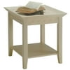2-Tiered End Table, White
