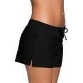 thumbnail image 3 of Male Women Swimsuits Bottom Swim Shorts Side Split Adjustable Boy Shorts Beach Tummy Control Swimwear Trunks, 3 of 4