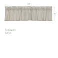thumbnail image 6 of VHC Brands Hatteras Seersucker Ticking Striped Cotton Americana Kitchen Curtains Rod Pocket Hanging Loops 16x72 Valance, Denim Blue, 6 of 8