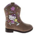 thumbnail image 6 of Josmo Kids Hello Kitty Cowboy Boots – Cute Rainbow & Star Design Calf High Western Country Boots for Girls (Toddler 5–10 / Little Kid 11–12), 6 of 9
