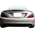 thumbnail image 3 of Ikon Motorsports Compatible with 11-13 Mercedes-Benz SLK Class R172 AMG Trunk Spoiler Painted Obsidian Black Metallic #197, 3 of 7