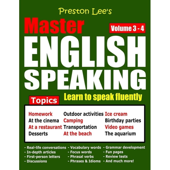 Preston Lee's Master English Speaking Preston Lee's Master English Speaking - Volume 3 - 4, (Paperback)