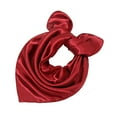thumbnail image 1 of Nvzi Pañuelo cuadrado de seda, bufandas de moda, ligero, pequeño, color sólido (rojo), 1 of 5