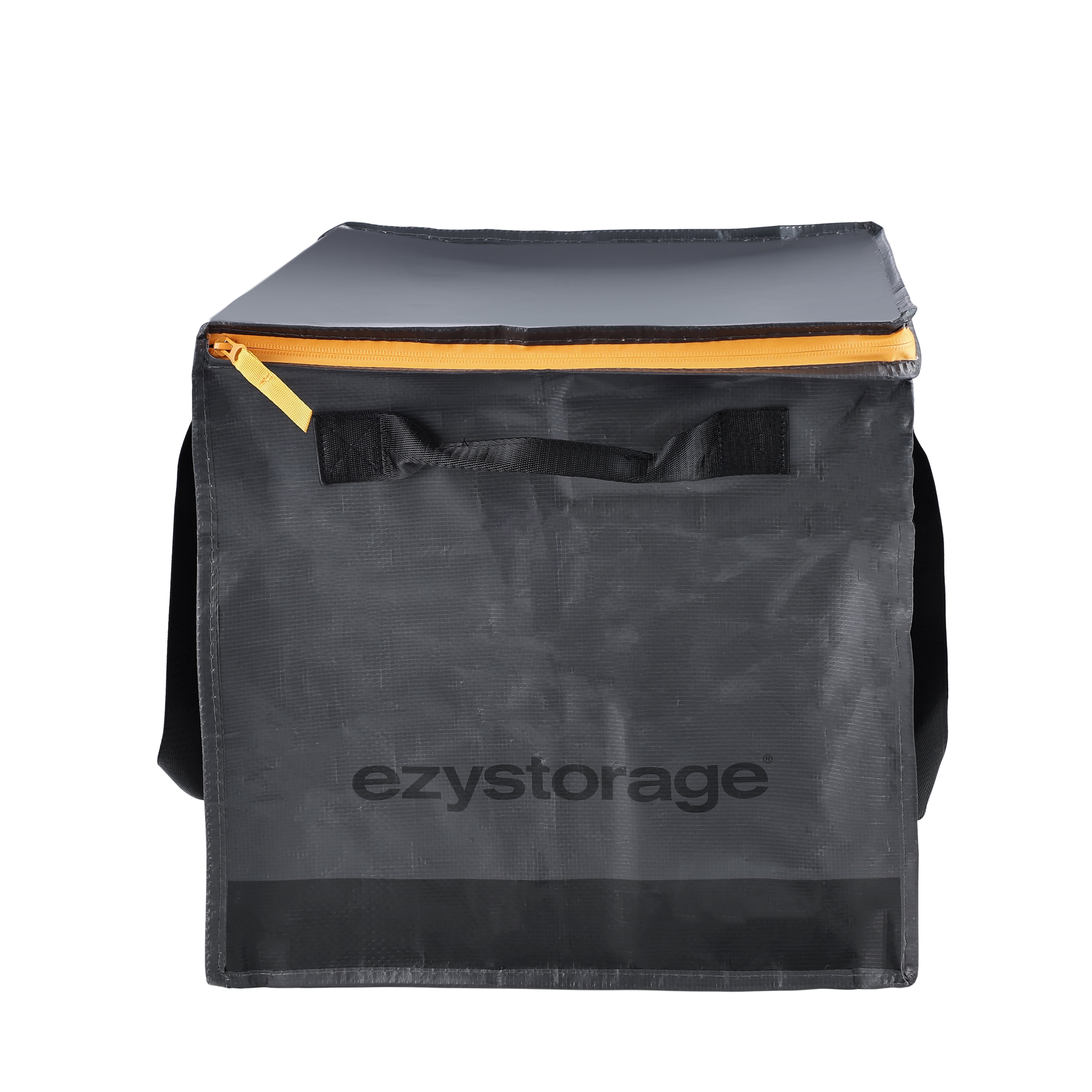 Ezy Storage 15.3 Gallon, Medium, Water-Resistant Heavy-Duty Collapsible Utility Storage Bag with Zipper and Reinforced Handes