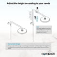 thumbnail image 4 of gotonovo Antique Brass Shower Faucet 8-inch Shower Head Fixture with Handheld Spray Double Lever Handle Bathtub Spout Triple Function Bathroom Wall Mount, 4 of 8